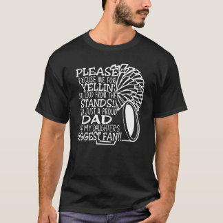 T-shirt Excusez Moi D'avoir Crié Si Fort Cheer Papa Che