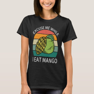 T-shirt Excusez-Moi vintage Pendant Que Je Mange Mango Fru