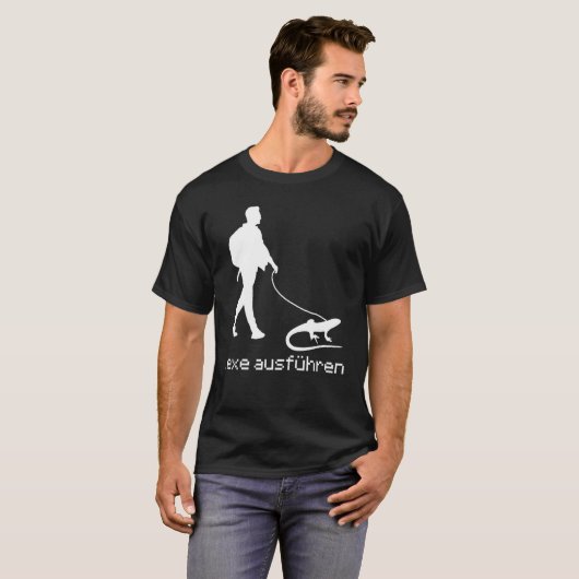 T-shirt Exe Execute Fun System Administrator Administratio (Devant entier)