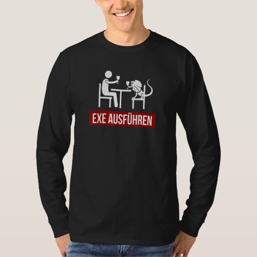 T-shirt Exe Exécuter Sys Admin Sysadmin System Administrat (Devant)