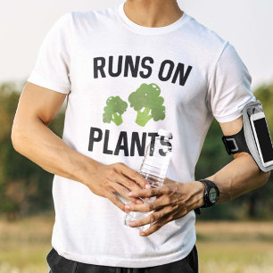 T-shirt Exécute Sur Plante
