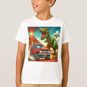 T-shirt Exécuter À Partir Du T-Rex