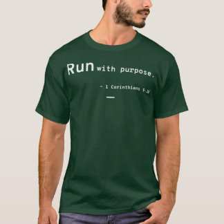 T-shirt Exécuter avec objectif 1 corinthiens