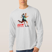 T-shirt Exécuter ensemble | Manches longues pour hommes (Devant)