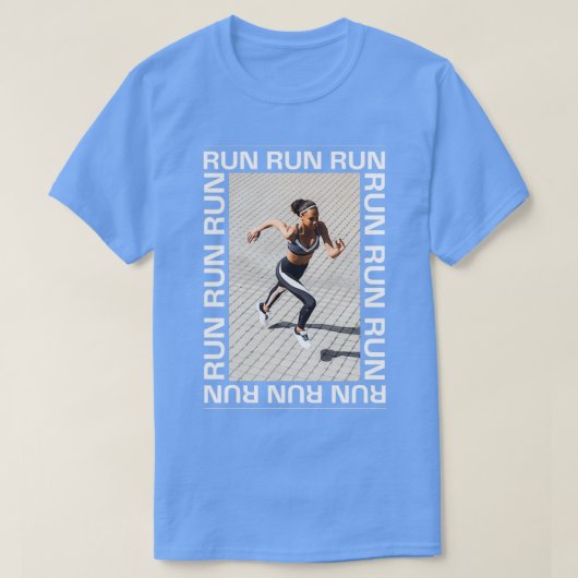 T-shirt Exécuter Exécuter Exécuter la conception photograp (Design devant)