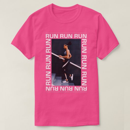 T-shirt Exécuter Exécuter Exécuter la conception photograp (Design devant)