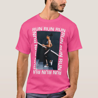 T-shirt Exécuter Exécuter Exécuter la conception photograp