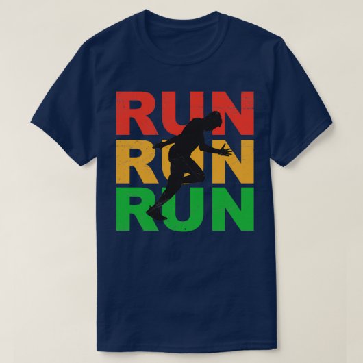 T-shirt Exécuter Exécuter Marathon Jogger Runner Idée cade (Design devant)