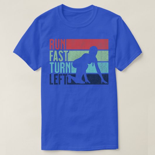 T-shirt Exécuter Fast Turn Left Sprint Dash Runners 100m 2 (Design devant)