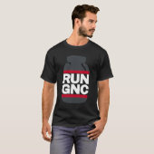 T-shirt EXÉCUTER GNC sur Black Essential (Devant entier)