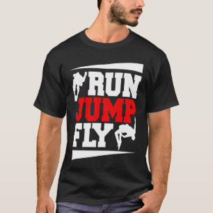 T-shirt Exécuter Jump Fly Free Running Parkour