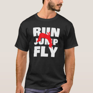 T-shirt Exécuter Jump Fly Parkour Freerunning Running Urba