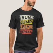 T-shirt Exécuter Jump Fly Répéter Parkour Free Runer Frees (Devant)