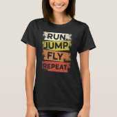 T-shirt Exécuter Jump Fly Répéter Parkour Free Runer Frees (Devant)