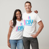 T-shirt Exécuter la ville (Unisexe)