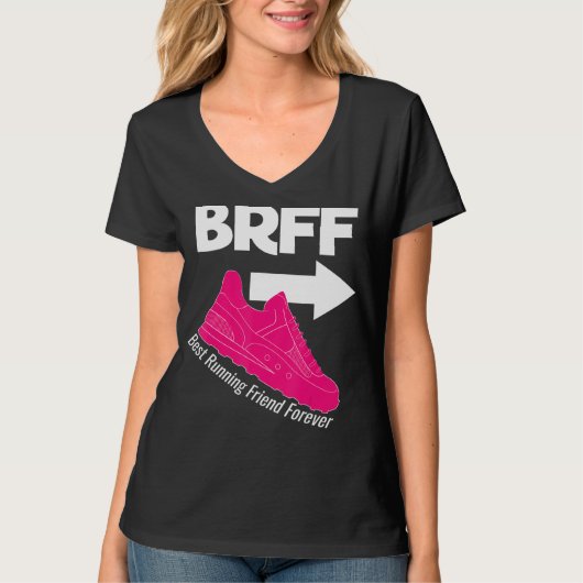 T-shirt Exécuter le meilleur ami pour BRFF Basket BFF (Devant)