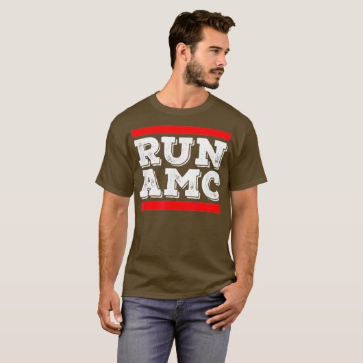 T-shirt Exécuter le trading Amc Cryptodevise (Devant entier)