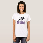 T-shirt EXÉCUTER l'état de fonctionnement de la course vio (Devant entier)