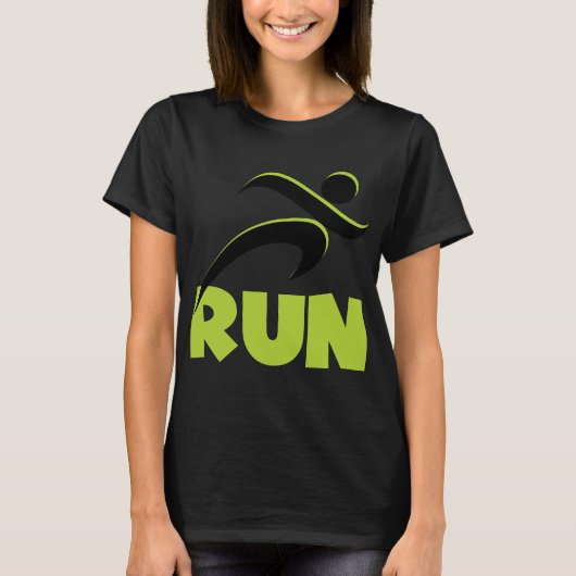 T-shirt EXÉCUTER L'Exercice D'Exercice Vert Printemps (Devant)