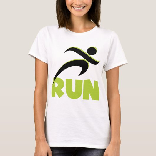 T-shirt EXÉCUTER L'Exercice D'Exercice Vert Printemps (Devant)