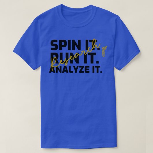 T-SHIRT EXÉCUTER L'INFORMATIQUE EXÉCUTER L'ANALYSE INFORMA (Design devant)