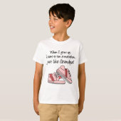 T-shirt Exécuter Marathon Comme Mon Grand-Père (Devant entier)