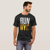 T-shirt Exécuter NYC | Marathon Runner (Devant entier)