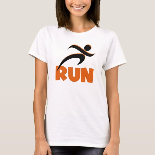 T-shirt EXÉCUTER Orange Fitness Running (Devant)