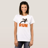 T-shirt EXÉCUTER Orange Fitness Running (Devant entier)