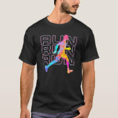 T-shirt Exécutez Artsy Runner Fun Pour Marathon Track Runn (Devant)