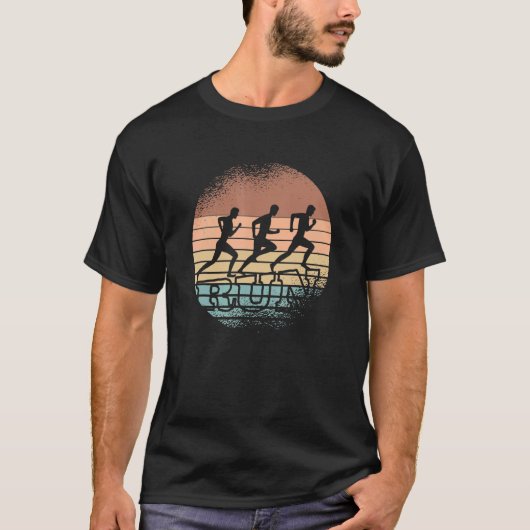 T-shirt Exécutez des athlètes de jogging exécutant Outfit (Devant)