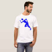 T-shirt Exécution - Bleu (Devant entier)