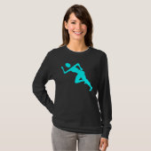 T-shirt Exécution - Cyan (Devant entier)