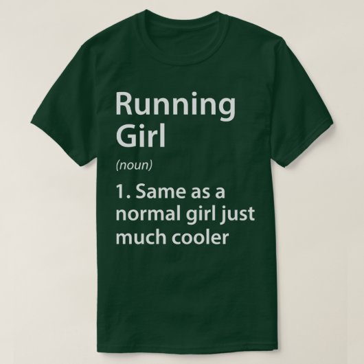 T-shirt Exécution de la définition de fille (Design devant)