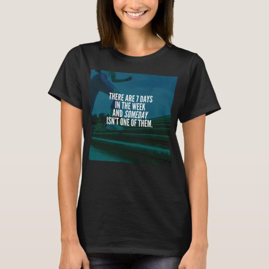 T-shirt Exécution de l'exercice Motivational Words (Devant)