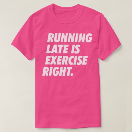 T-shirt Exécution En Retard Est Exercée À Droite Texte Sim (Design devant)