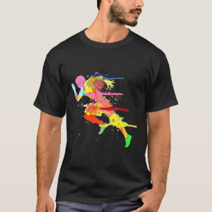 T-shirt Exécution: Piste De Sprinter Et Exécution De Fie