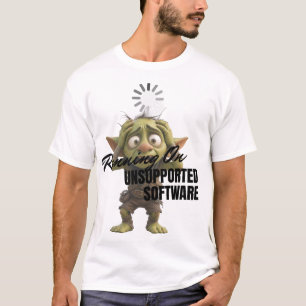 T-shirt Exécution sur logiciel non pris en charge