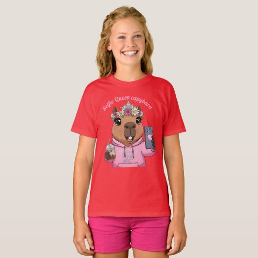 T-shirt exemplaar, Goede vibes alleen capibara (Voorkant volledig)