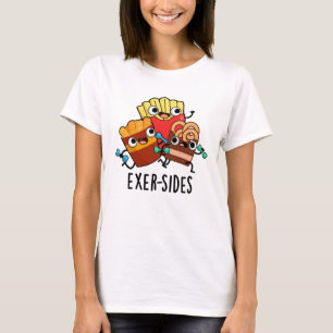 T-shirt Exer-sides Jeu de mots drôle sur l'exercice