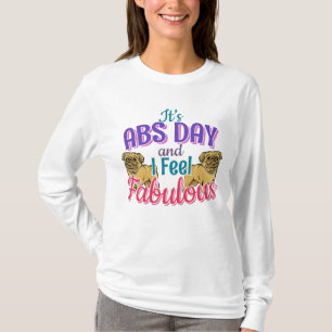 T-shirt Exercice Abs Day Core - Amoureux des chiens Carlin