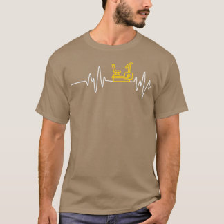 T-shirt Exercice Bike Gym Weightlifting Heartbeat 1