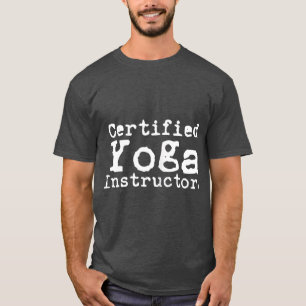 T-shirt Exercice Cool de Yoga Certifié Instructeur de Yog