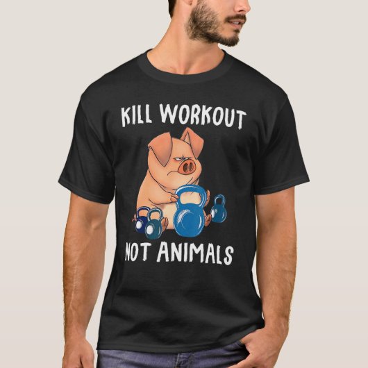 T-shirt Exercice de cochon non (Devant)