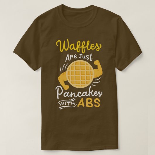 T-shirt Exercice de crêpe de gaufre (Design devant)