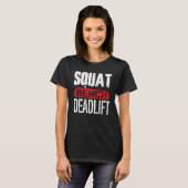 T-shirt Exercice de levage à l'aide d'un banc de squat Poi (Devant entier)