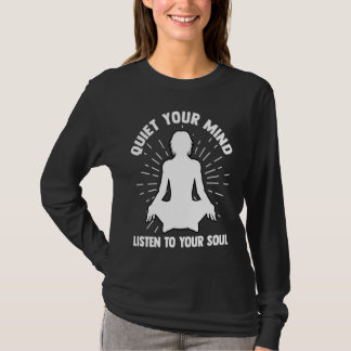 T-shirt Exercice d'étirement de méditation de yoga Gym