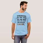 T-shirt Exercice et chemise de lard (Devant entier)