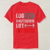 T-shirt Exercice Fitness Bodybuilder Gym Instructor Poids (Design devant)
