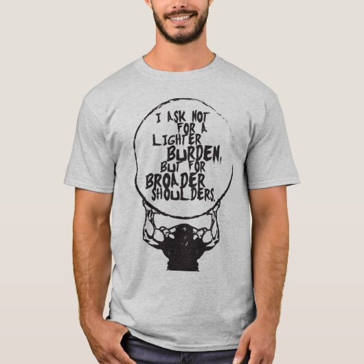 T-shirt Exercice Fitness Gym - Épaules plus larges (Devant)